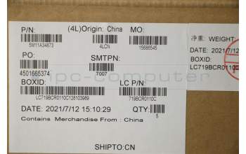 Lenovo 5M11A34873 MECH_ASM KBD LA SPA(Pri) Pat FPR UK BK