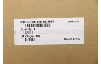 Lenovo 5M11A34954 MECH_ASM KBD EURO ENG(Sun) Tex FPR US BK