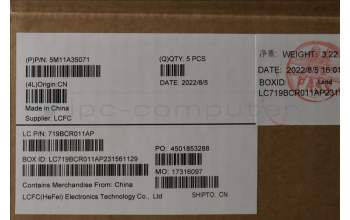 Lenovo 5M11A35071 MECH_ASM KBD BEL BL(Sun) Pat FPR UK BK