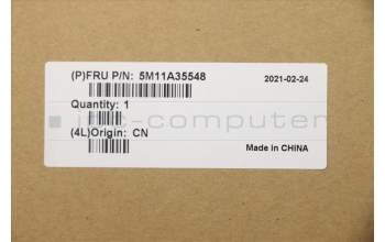 Lenovo 5M11A35548 C-Cover with keyboard,USA English,Backlight,FingerPrint