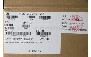 Lenovo 5M11A35702 C-Cover with keyboard, Swedish/Finnish, Black, UK