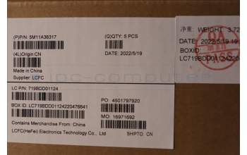 Lenovo 5M11A36317 MECH_ASM KB NOR BKLT(P)FPR UK BK