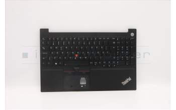 Lenovo 5M11A36332 C-Cover with keyboard,Swedish/Finnish,Black,Backlight,FingerPrint