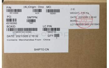 Lenovo 5M11A36360 MECH_ASM KB TC BKLT(T)FPR US BK