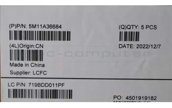 Lenovo 5M11A36684 MECH_ASM KB IND ENG(P)FPR US SR