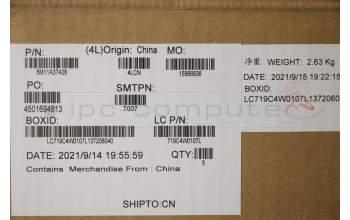 Lenovo 5M11A37428 MECH_ASM KBDW/C SPA BKLT(SUN) UK BK
