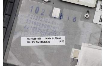 Lenovo 5M11A37530 MECH_ASM KBDW/C BUL BKLT(SUN)WW UK BK