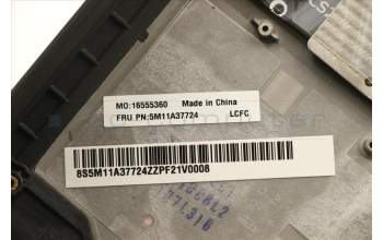 Lenovo 5M11A37724 MECH_ASM KBDW/C SPA BKLT(TRA)WW UK BK