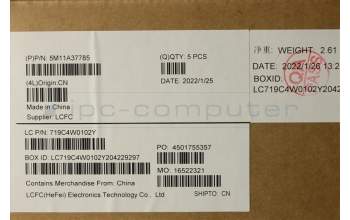 Lenovo 5M11A37785 MECH_ASM KBDW/C UK BKLT(TRA)WW UK BK