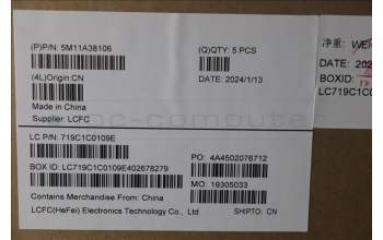 Lenovo 5M11A38106 MECH_ASM KB C UK(TSG)PT UK BK