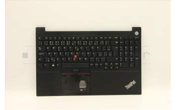 Lenovo 5M11A38494 C-Cover with keyboard, Czech Slovakian, Black, FingerPrint, UK