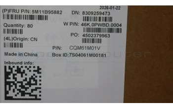 Lenovo 5M11B95882 CS22 3+2bCPLC,Mylar,BLK,CHY