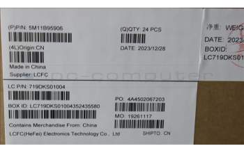 Lenovo 5M11B95906 MECH_ASM CS22 3+2bCPLC,GLM,BLK,NFC,TRA