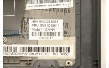 Lenovo 5M11C18614 MECH_ASM WW C-Cvr+SWS KB ASM,CHY