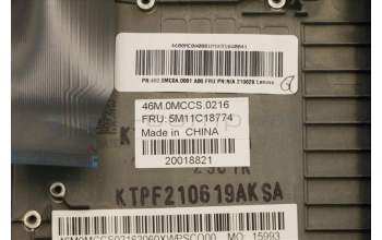 Lenovo 5M11C18774 C-Cover with keyboard, Brazil Portuguese, NO WWAN, UK