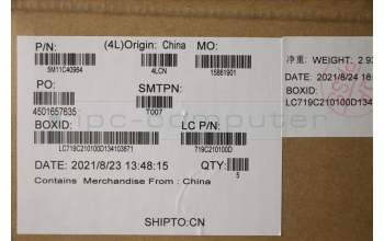 Lenovo 5M11C40964 C-Cover with keyboard, Greek, Storm Grey, WLAN, US