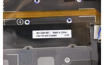 Lenovo 5M11C40964 C-Cover with keyboard, Greek, Storm Grey, WLAN, US