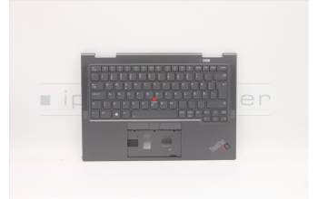 Lenovo 5M11C40969 C-Cover with keyboard, Norwegian, Grey, WLAN, UK