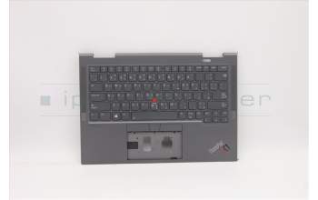 Lenovo 5M11C40993 C-Cover with keyboard, Arabic, Grey, WWAN, US