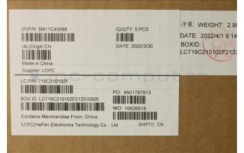 Lenovo 5M11C40998 MECH_ASM KBD BZL,WW,GY,CHY,FRA