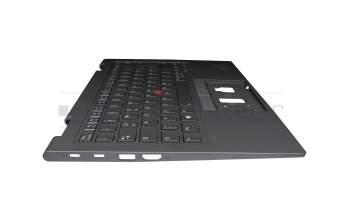 5M11C40999 Original Lenovo Tastatur inkl. Topcase DE (deutsch) grau/grau mit Backlight und Mouse-Stick