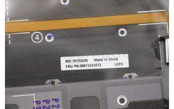Lenovo 5M11C41073 MECH_ASM KBD BZL,WW,GY,SRX,HBW