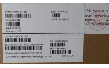 Lenovo 5M11C44264 MECH_ASM KB C SWE/FIN(SRX)PT UKBK