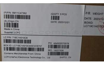 Lenovo 5M11C47362 MECH_ASM KB C JPN(TSG)PT FPR JPBK