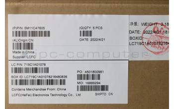 Lenovo 5M11C47605 MECH_ASM KB C ENG BKLT(SRX)PT FPR USBK