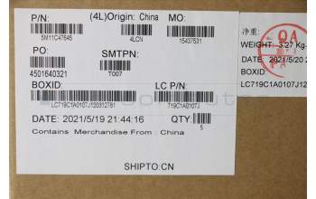 Lenovo 5M11C47645 MECH_ASM KB C RUS BKLT(PMX)PT FPR USBK