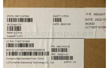 Lenovo 5M11C47804 MECH_ASM KBD W/C JPN (SUN) JP BK