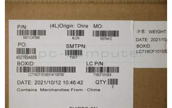 Lenovo 5M11C47896 MECH_ASM KBD W/C CZE/SLK BKLT(SUN) UK BK