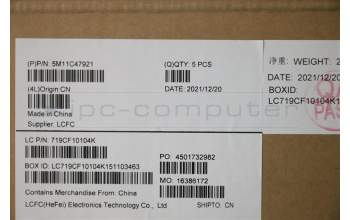 Lenovo 5M11C47921 MECH_ASM KBD W/C GER BKLT(CHY) UK BK