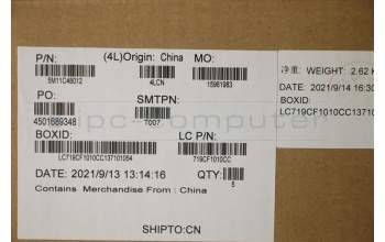 Lenovo 5M11C48012 MECH_ASM KBD W/C UK BKLT(SUN) UK BK