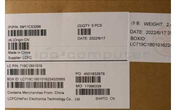 Lenovo 5M11C53266 MECH_ASM GRP KBD BZL,BRL,WW,DB,CHY