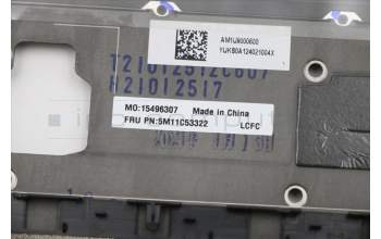 Lenovo 5M11C53322 MECH_ASM GRP KBD BZL,NOR,WL,DB,SUN