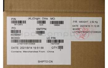 Lenovo 5M11C85472 C-Cover with keyboard, Norwegian, Black, Backlight, WWAN, UK