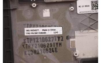 Lenovo 5M11C85484 MECH_ASM KBD W/C SLV BKLT(SUN) UKWWBK