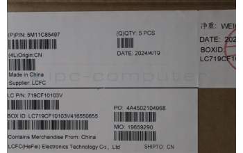 Lenovo 5M11C85497 MECH_ASM KBD W/C TC BKLT(CHY) USWWBK