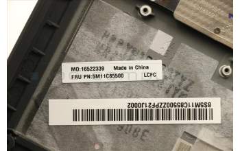 Lenovo 5M11C85500 MECH_ASM KBD W/C TC BKLT(SUN) USWWBK