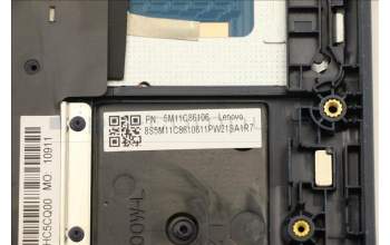 Lenovo 5M11C86106 C-Cover with keyboard, Spanish, Black, No WWAN, UK