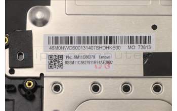 Lenovo 5M11C86279 C-Cover with keyboard, Nordic, Black, UK