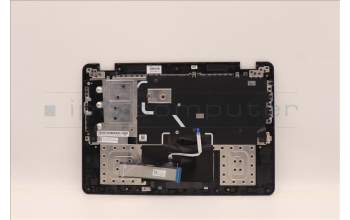 Lenovo 5M11C87699 C-Cover with keyboard, Slovenian, Black, UK