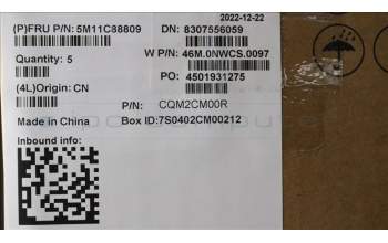 Lenovo 5M11C88809 C-Abdeckung mit Tastatur, Portugiesisch, schwarz, Hintergrundbeleuchtung