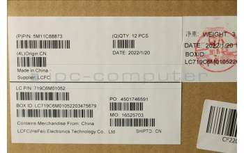 Lenovo 5M11C88873 MECH_ASM KBD HBW BKLT (CHI) BLK