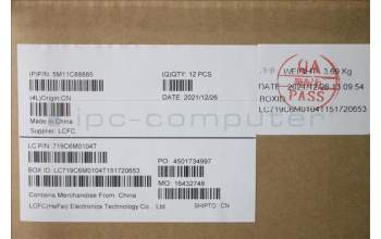 Lenovo 5M11C88885 MECH_ASM KBD RUS BKLT (CHI) BLK