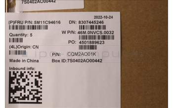 Lenovo 5M11C94616 MECH_ASM FR ASM KYB RUS CcCP NW Chicony