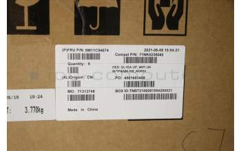 Lenovo 5M11C94674 C-Cover with keyboard, Nordic, Non-Backlight, Touchpad, UK