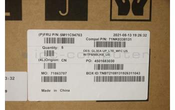 Lenovo 5M11C94763 C-Cover with keyboard, USA English, Non-Backlight, Touchpad, US