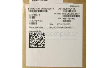 Lenovo 5M11D12143 C-Cover with keyboard,Danish,Backlight,FingerPrint Reader,WWAN